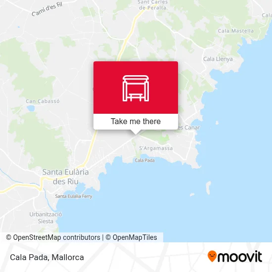 mapa Cala Pada
