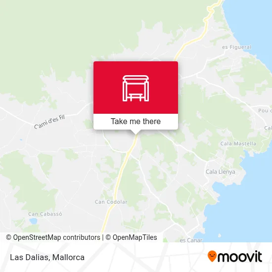 mapa Las Dalias