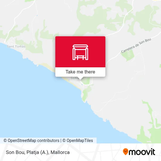 mapa Son Bou, Platja (A.)