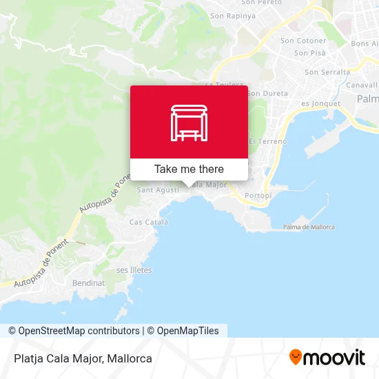 Platja Cala Major map