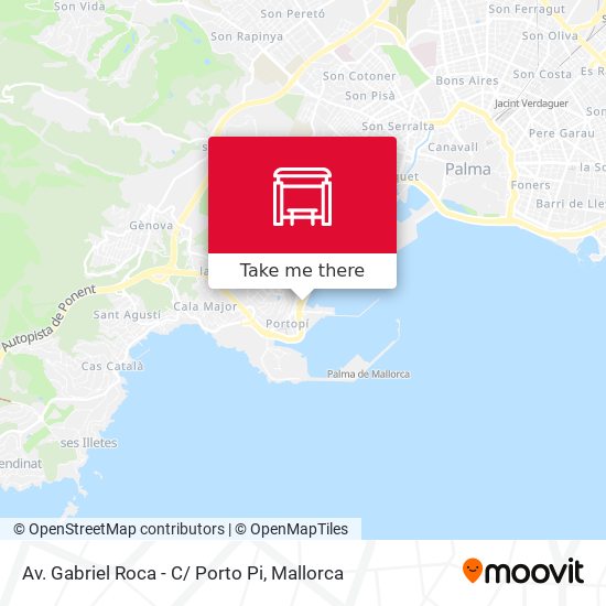 mapa Av. Gabriel Roca - C/ Porto Pi