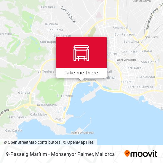 mapa 9-Passeig Marítim - Monsenyor Palmer
