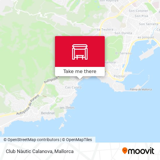 Club Nàutic Calanova map