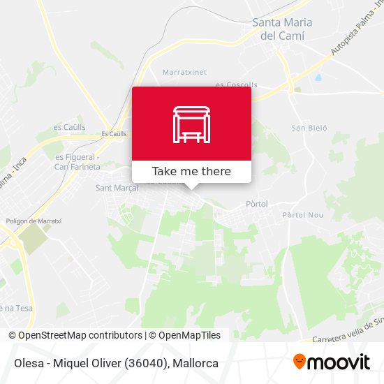 Olesa - Miquel Oliver (36040) map