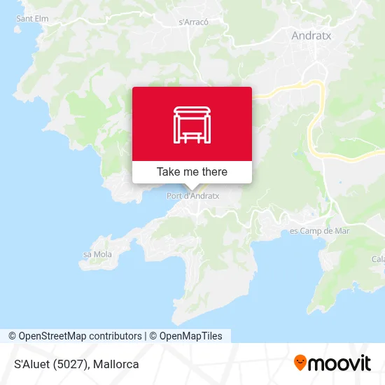 S'Aluet (5027) map