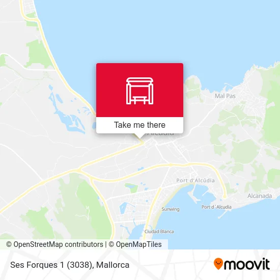 Ses Forques 1 (3038) map