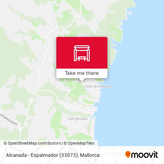 Alcanada - Espalmador (33073) map