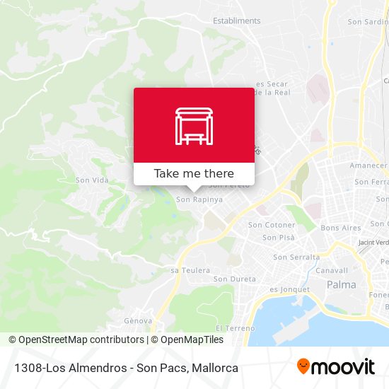 1308-Los Almendros - Son Pacs map