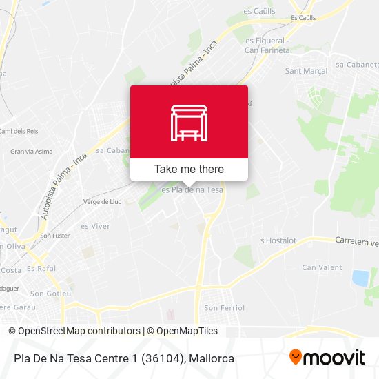 Pla De Na Tesa Centre 1 (36104) map
