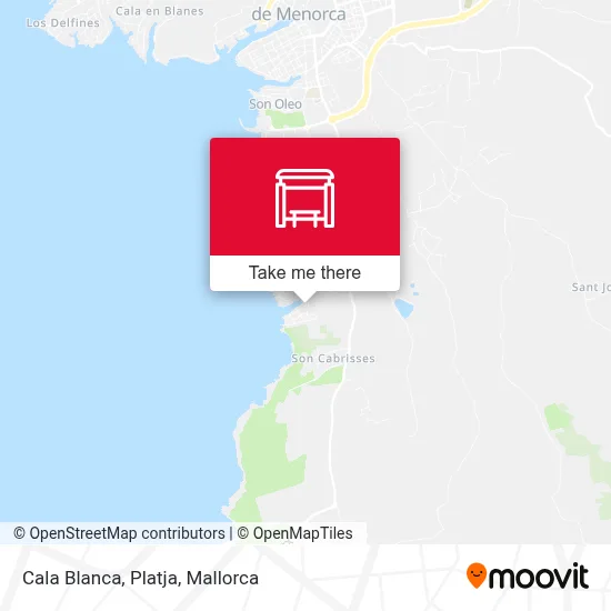 Cala Blanca, Platja map