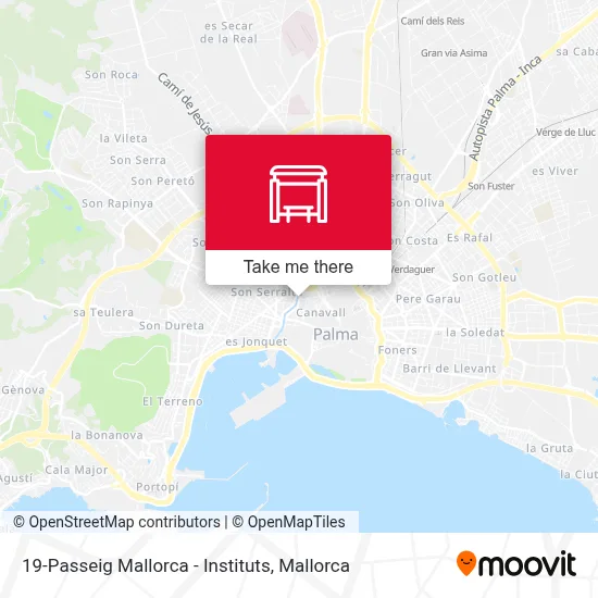 19-Passeig Mallorca - Instituts map