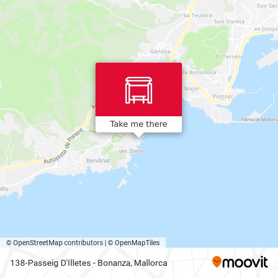 mapa 138-Passeig D'Illetes - Bonanza