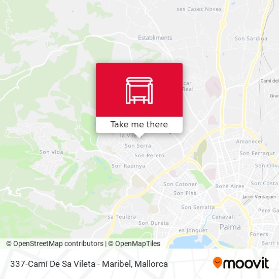 337-Camí De Sa Vileta - Maribel map