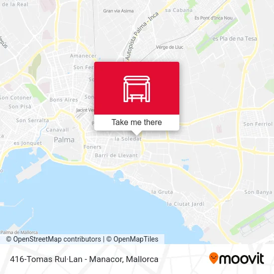 mapa 416-Tomas Rul·Lan - Manacor