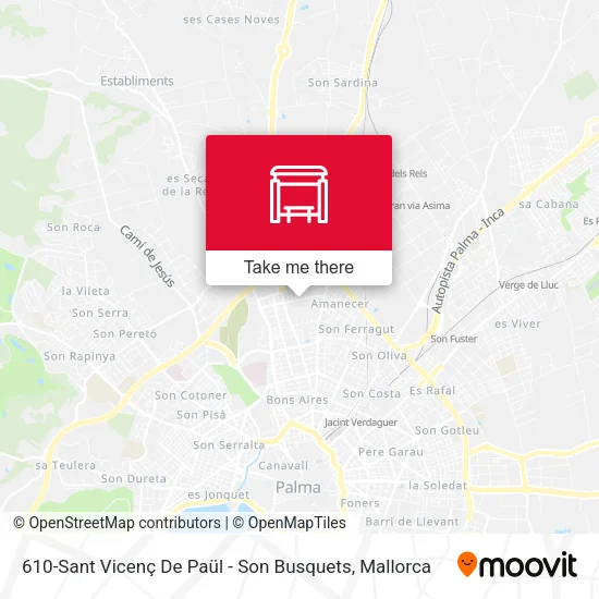 mapa 610-Sant Vicenç De Paül - Son Busquets