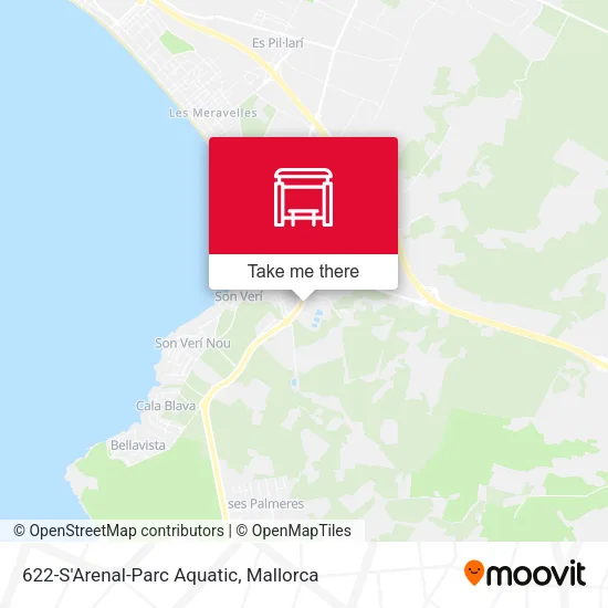 mapa 622-S'Arenal-Parc Aquatic