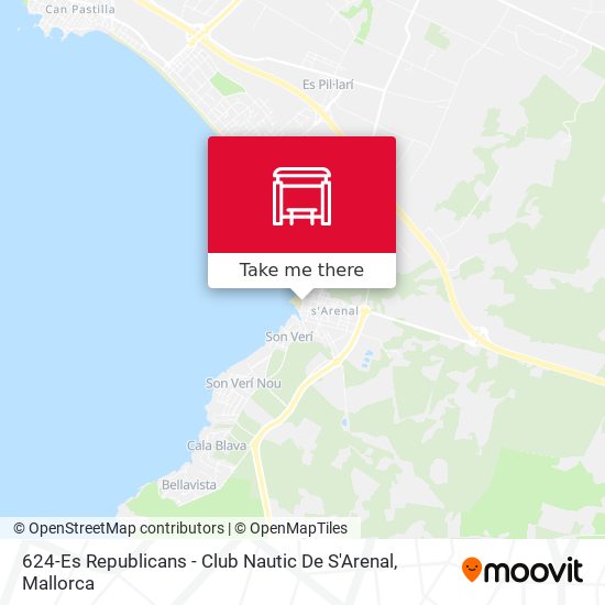 mapa 624-Es Republicans - Club Nautic De S'Arenal