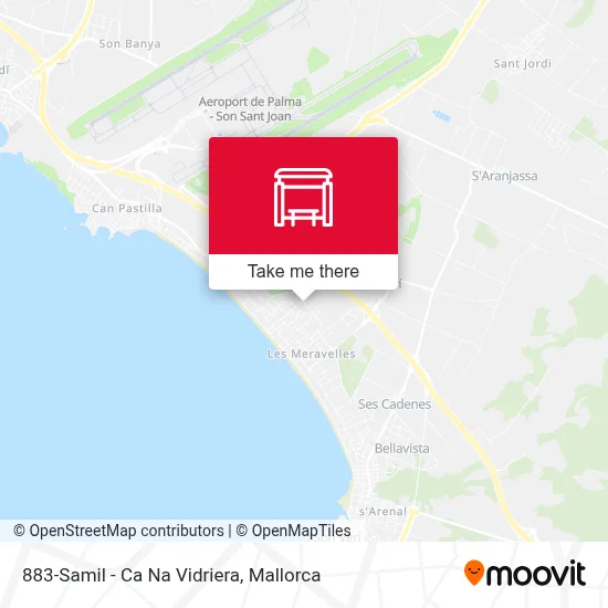 883-Samil - Ca Na Vidriera map