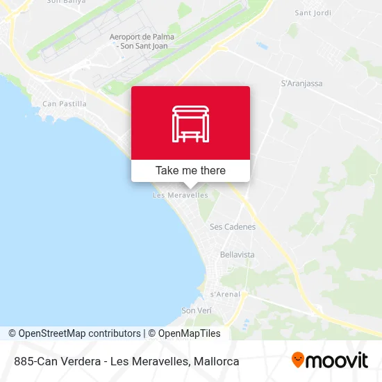 885-Can Verdera - Les Meravelles map