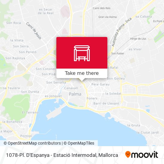 1078-Pl. D'Espanya - Estació Intermodal map