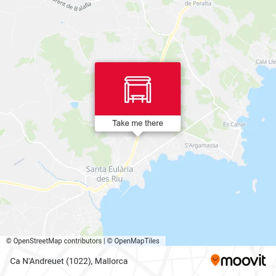 Ca N'Andreuet (1022) map