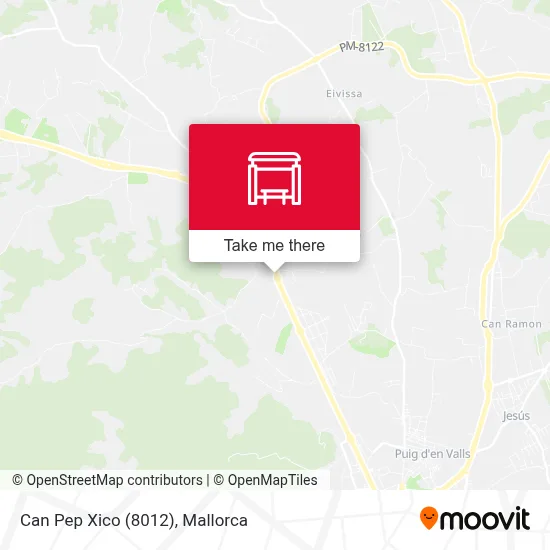 Can Pep Xico (8012) map