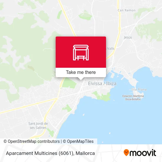 Aparcament Multicines (6061) map