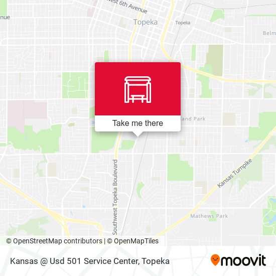 Kansas @ Usd 501 Service Center map