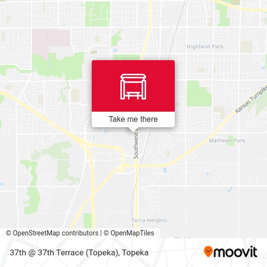 37th @ 37th Terrace (Topeka) map