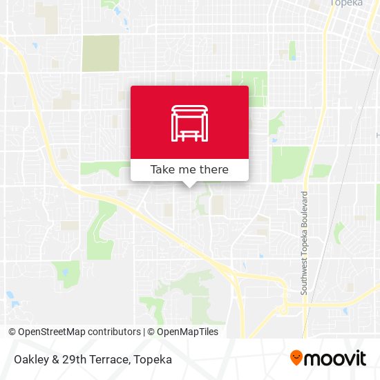 How to get to Oakley & 29th Terrace in Topeka by Bus?