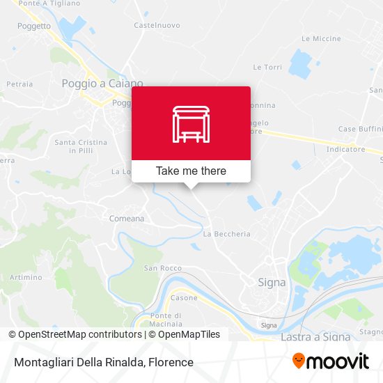 Montagliari Della Rinalda map