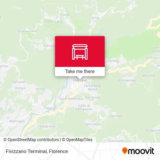 Fivizzano Terminal map