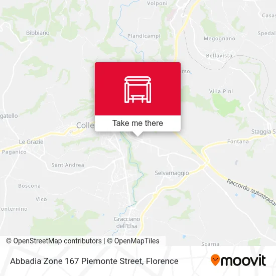 Abbadia Zone 167 Piemonte Street map