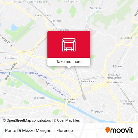 Ponte Di Mezzo Marignolli map