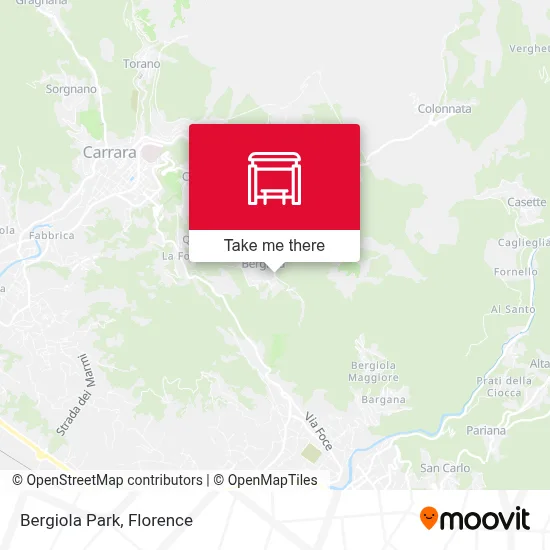 Bergiola Park map