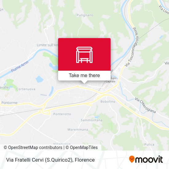 Via Fratelli Cervi (S.Quirico2) map