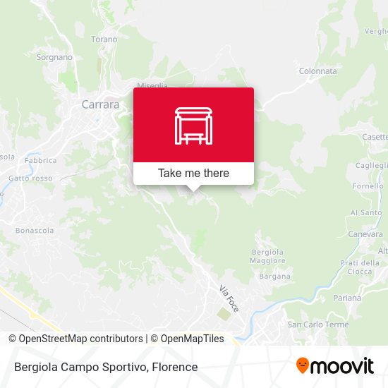 Bergiola Campo Sportivo map