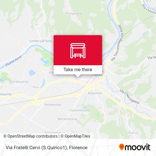 Via Fratelli Cervi (S.Quirico1) map
