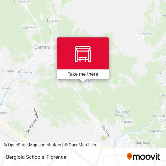 Bergiola Schools map