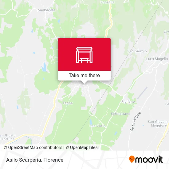 Asilo Scarperia map
