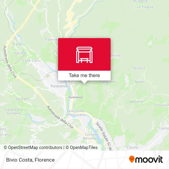 Bivio Costa map