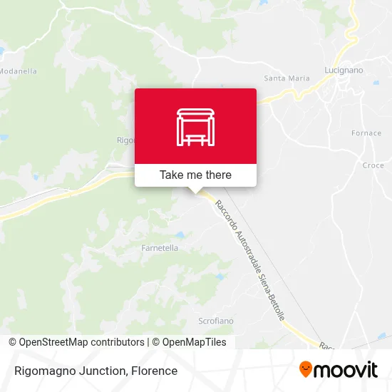 Rigomagno Junction map
