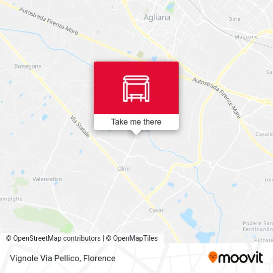 Vignole Via Pellico map