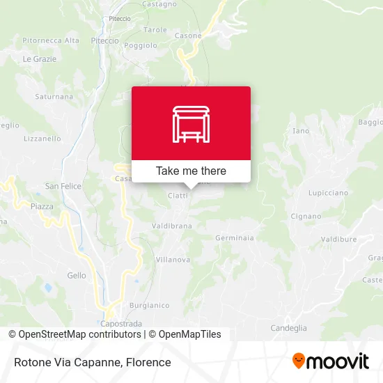 Rotone Via Capanne map