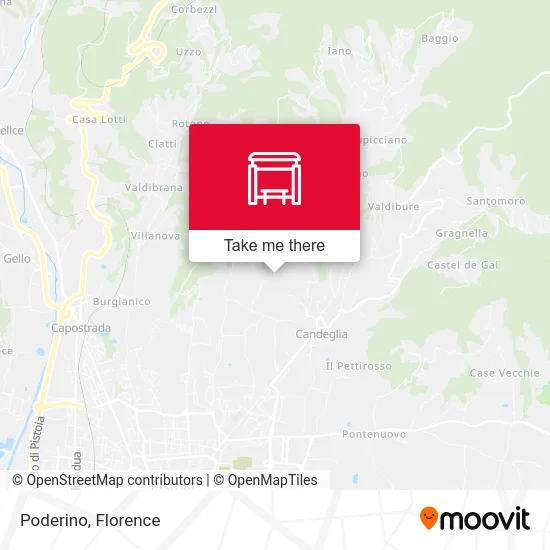 Poderino map