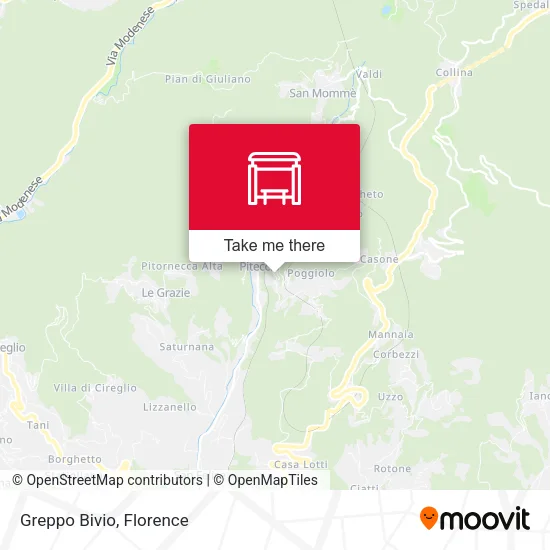 Greppo Bivio map