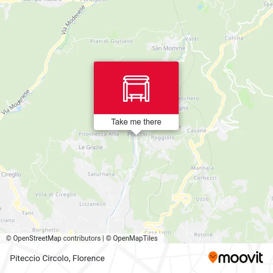 Piteccio Circolo map