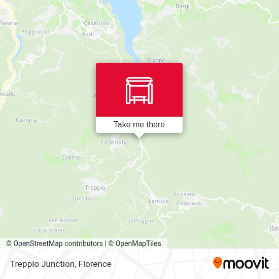 Treppio Junction map