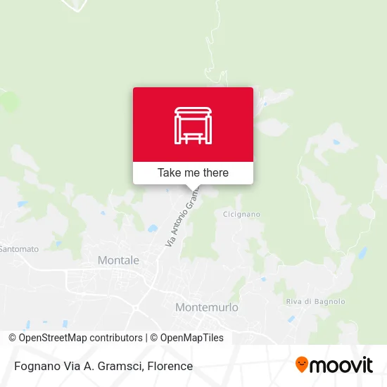 Fognano Via A. Gramsci map
