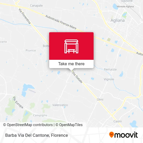 Barba Via Del Cantone map